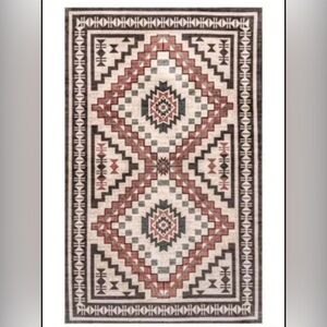 NEW NuLOOM Leighton Machine Washable Southwestern Medallion Area Rug - 9’X12’